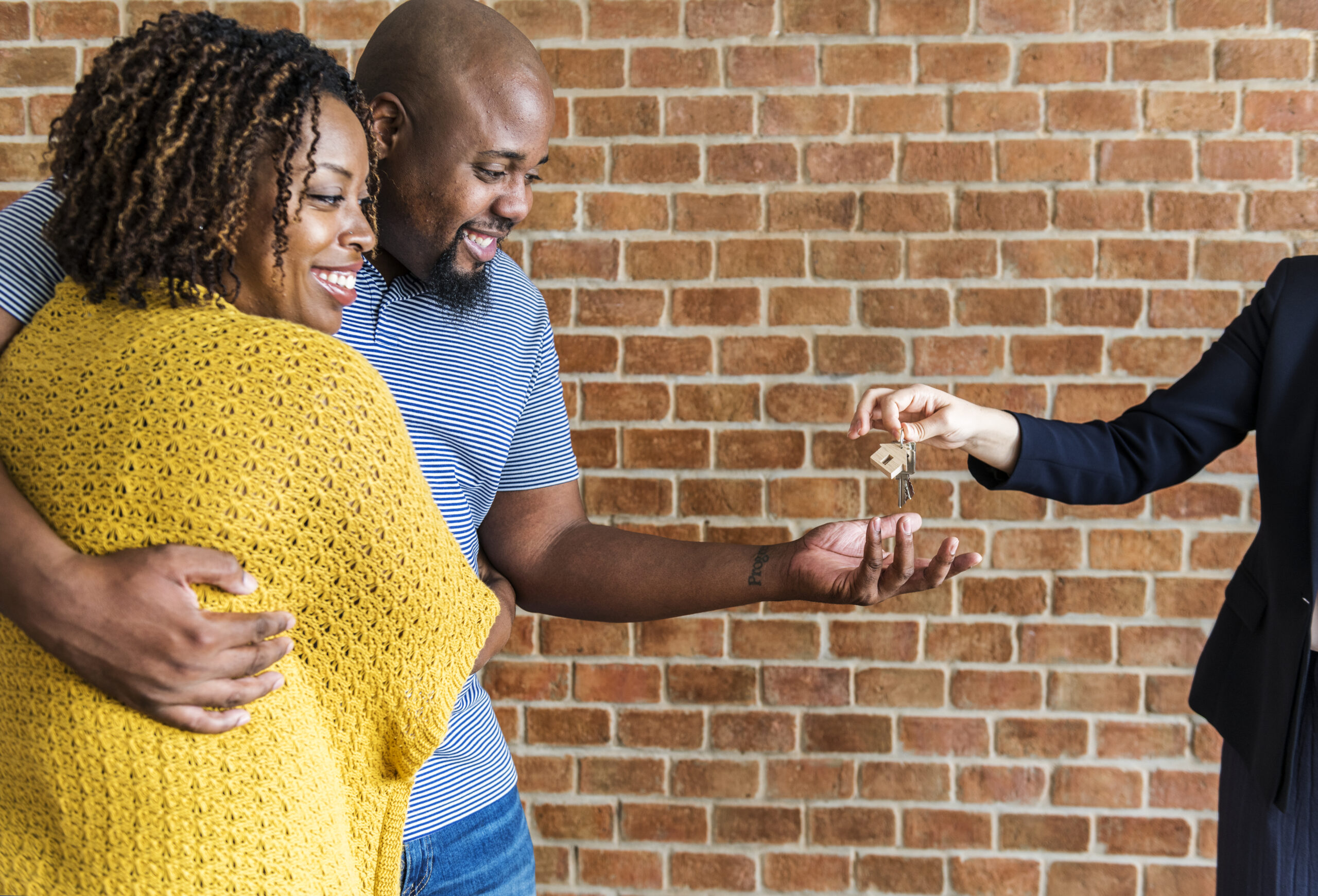 Black couple buy new house
